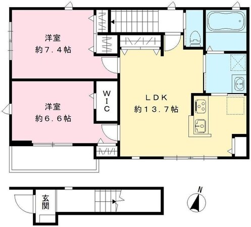 パルティシオンの物件間取画像